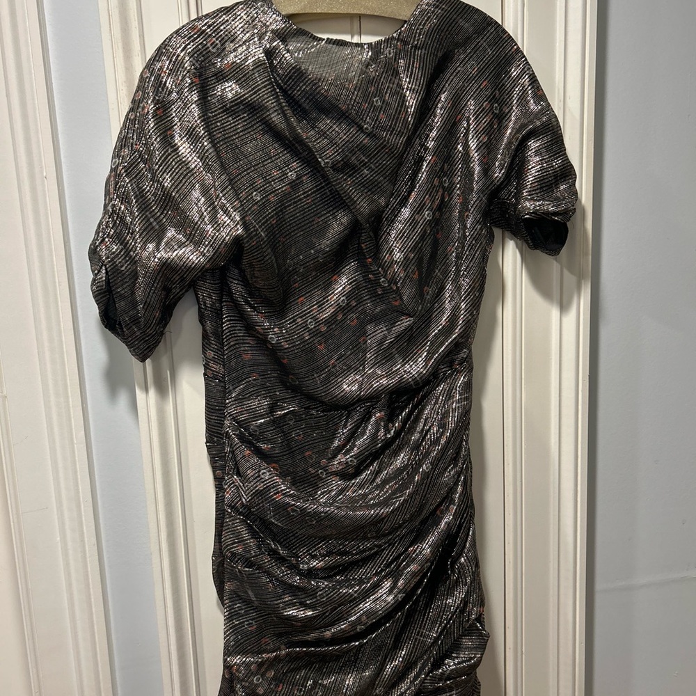 Isabel Marant Shimmering Striped Silk dress